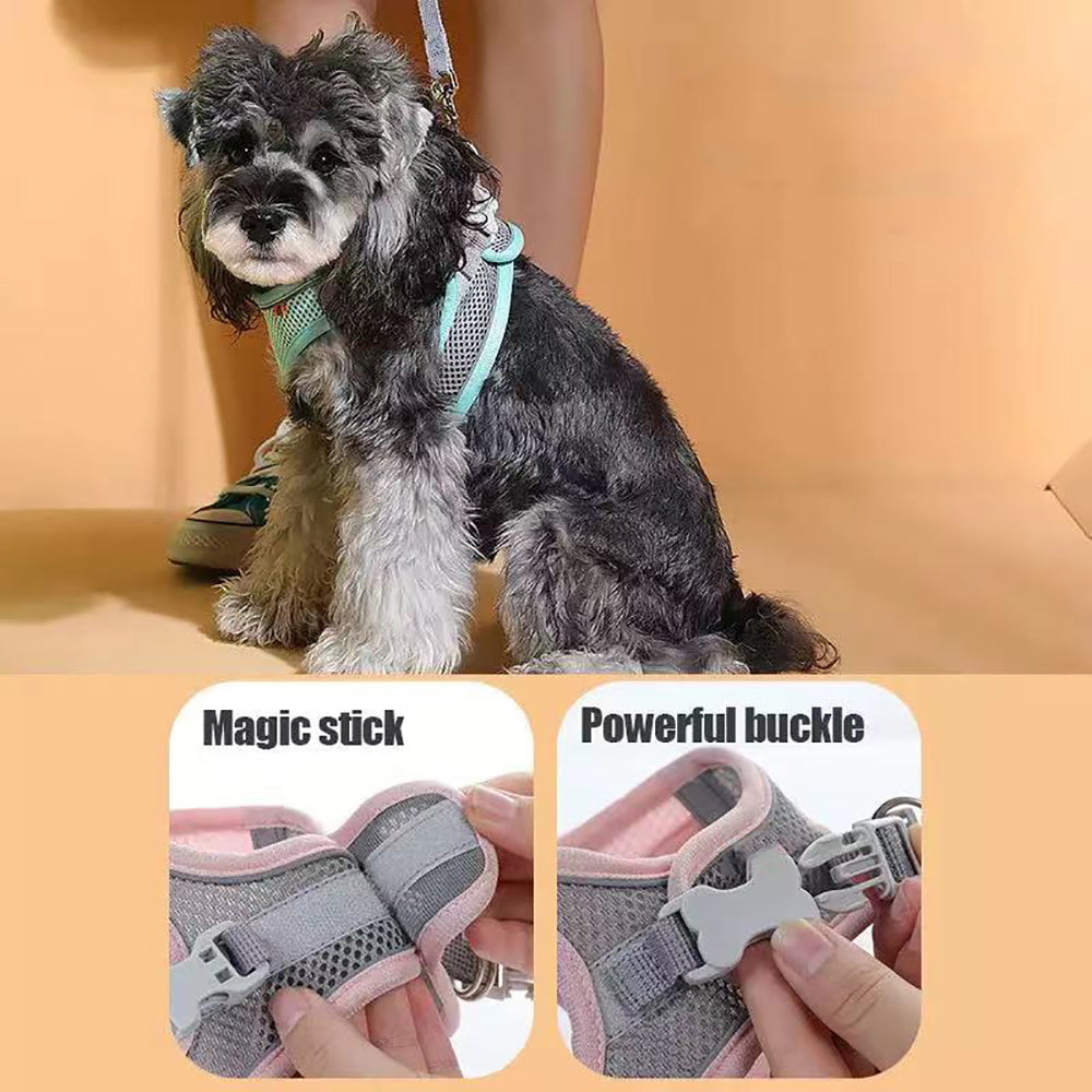 New Cat Harness Leash Set Adjustable Kitten Collar Vest