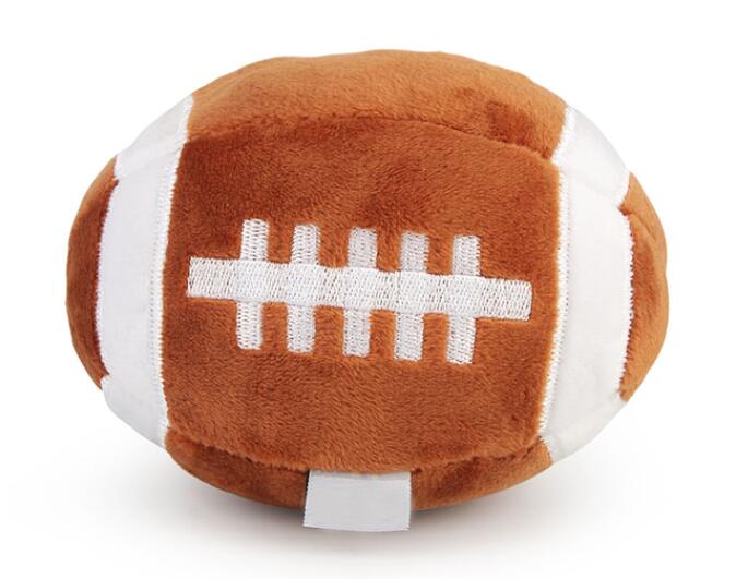 Dog Football Toy Funny Ball Shape Plush Dog Pet Toys