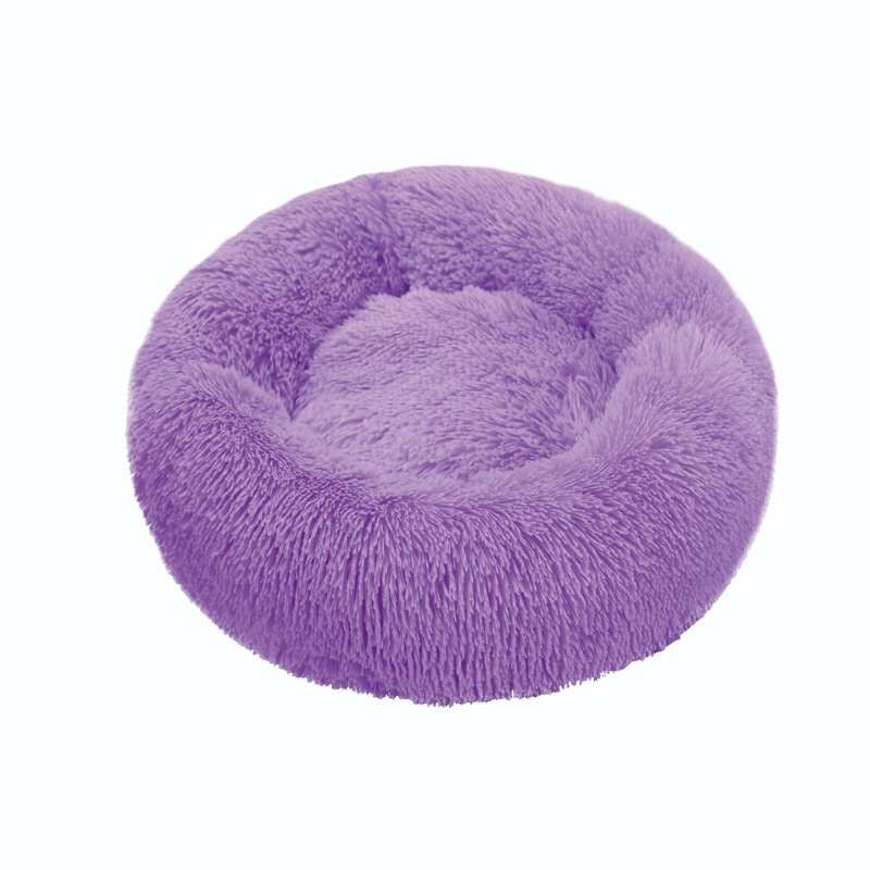 Round Cat Beds House Soft Long Plush