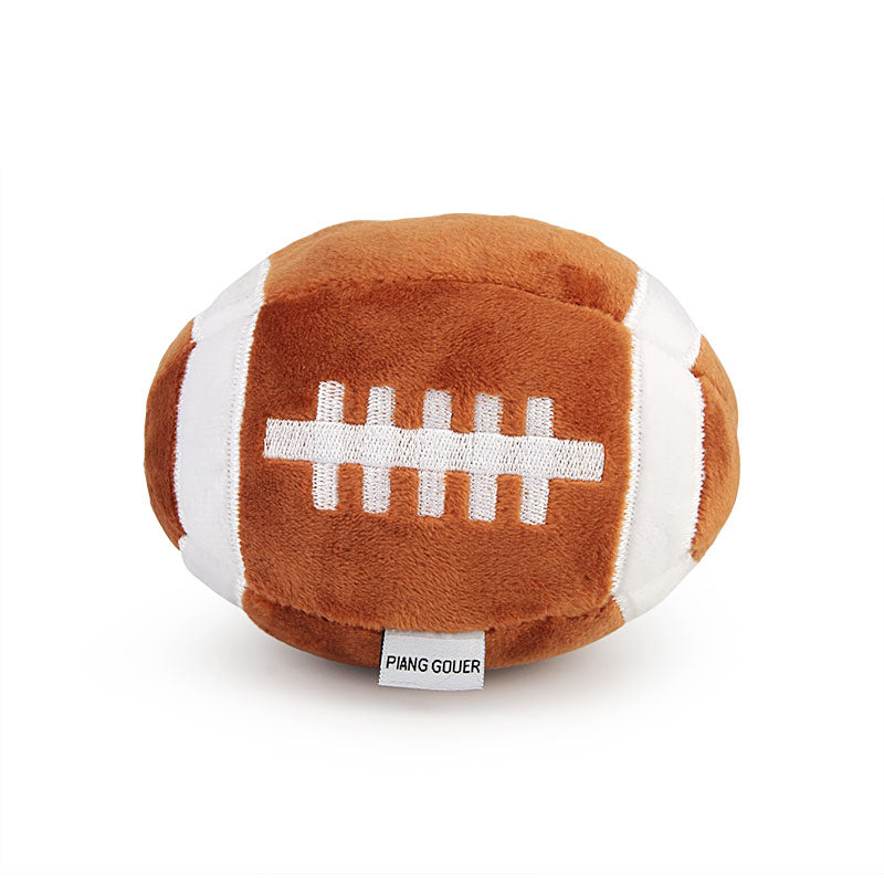 Dog Football Toy Funny Ball Shape Plush Dog Pet Toys