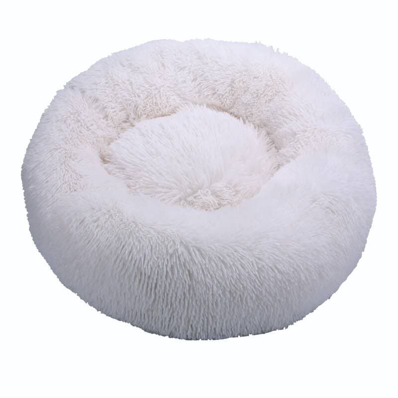 Round Cat Beds House Soft Long Plush