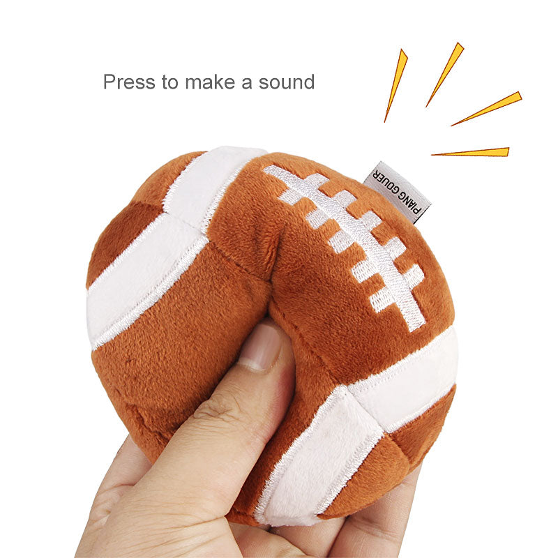 Dog Football Toy Funny Ball Shape Plush Dog Pet Toys