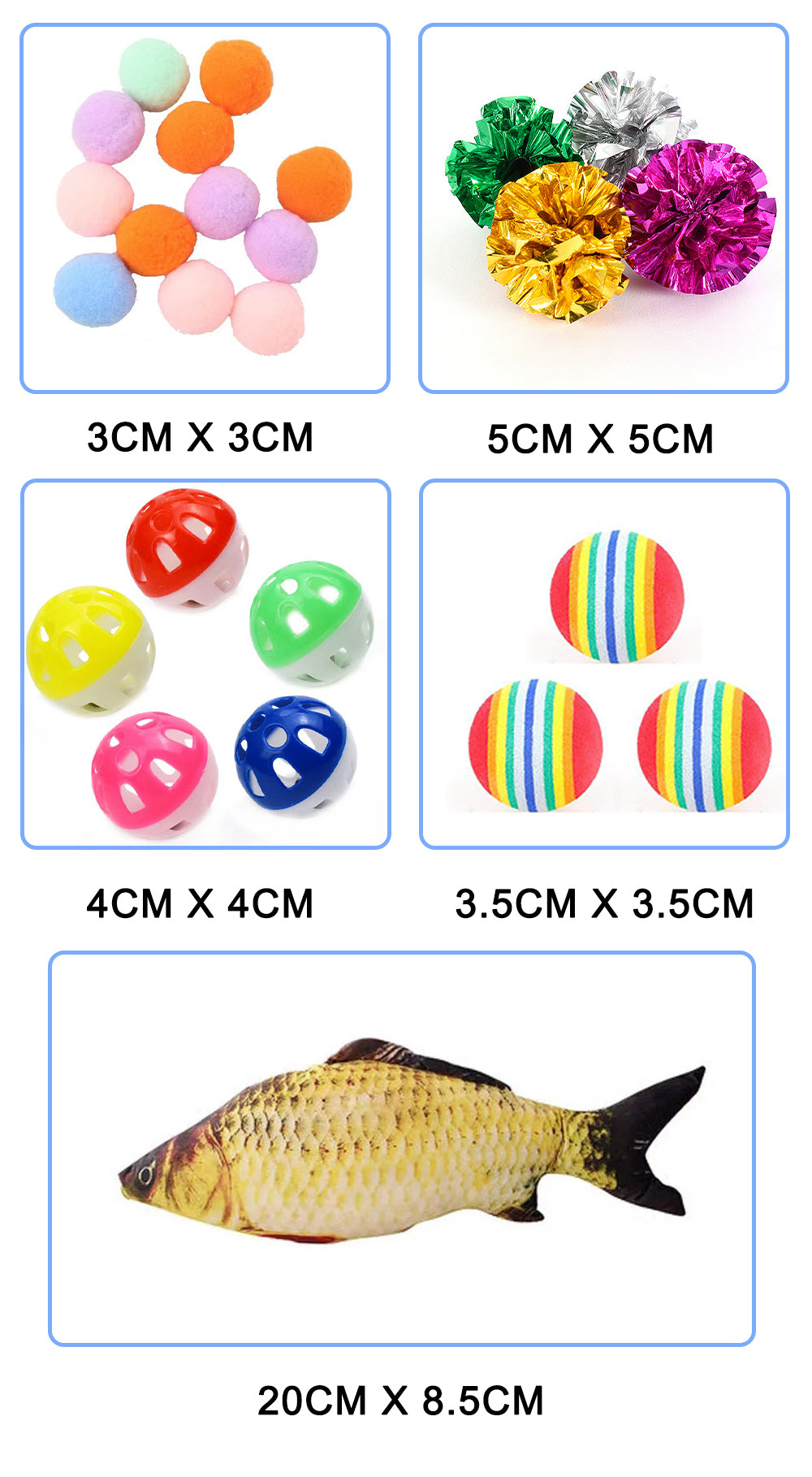 Cat Toy Set Funny Pet Interactive Fish Mouse Ball Catnip Toy