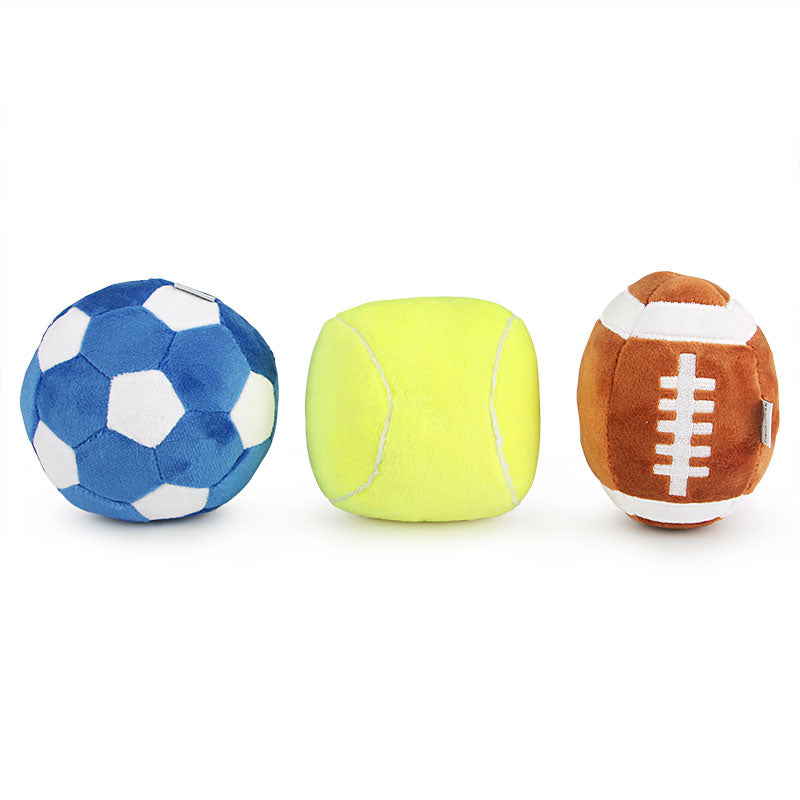 Dog Football Toy Funny Ball Shape Plush Dog Pet Toys