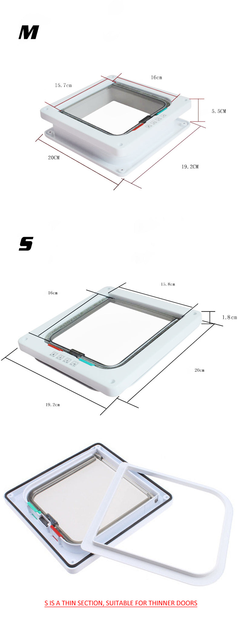 Pet Dog Flap Door Smart Security