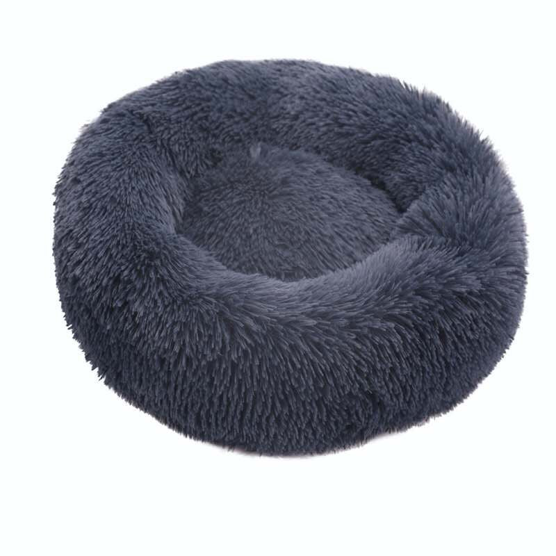 Round Cat Beds House Soft Long Plush