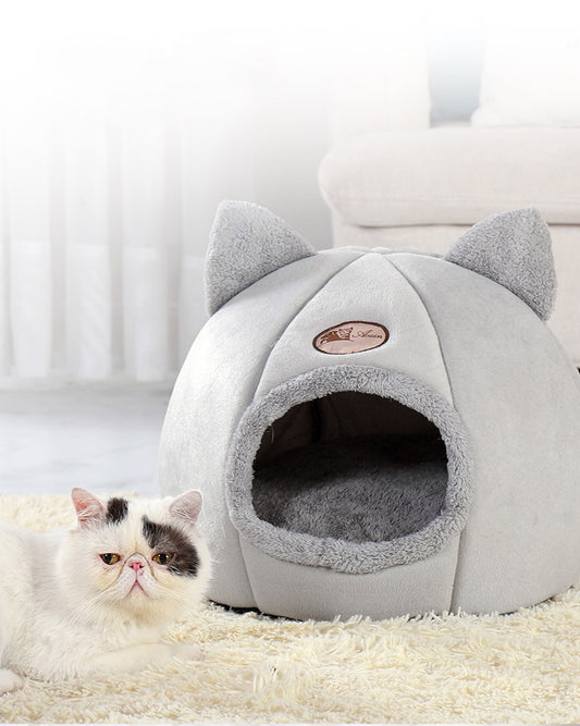 New Deep Sleep Comfort In Winter Cat Bed Iittle Mat