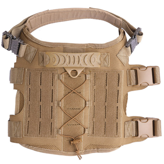 Tactical Dog Harness Pet Training Vest with Pack