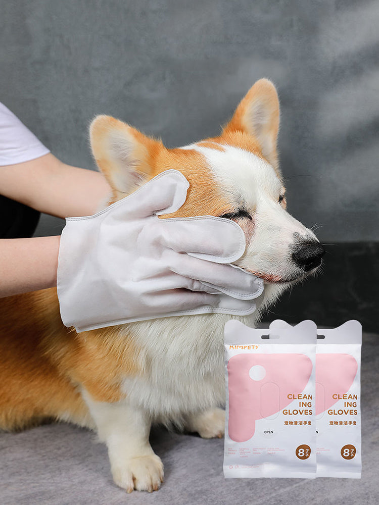 8Pcs/Pack Disposable Pet Stain Remover Wipes