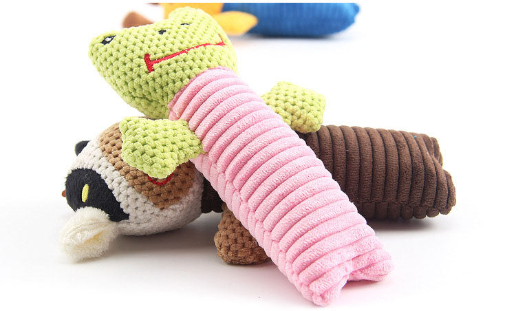 Plush Squeaky Pet Dog Toys For Small Large Dogs