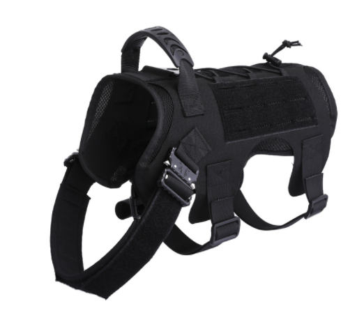 Tactical Dog Harness Pet Training Vest with Pack