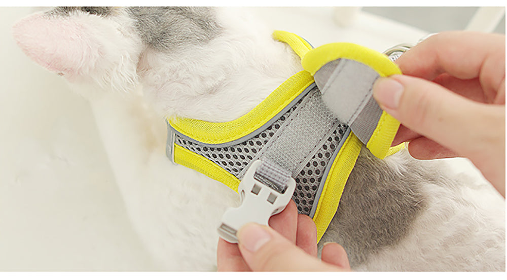 New Cat Harness Leash Set Adjustable Kitten Collar Vest