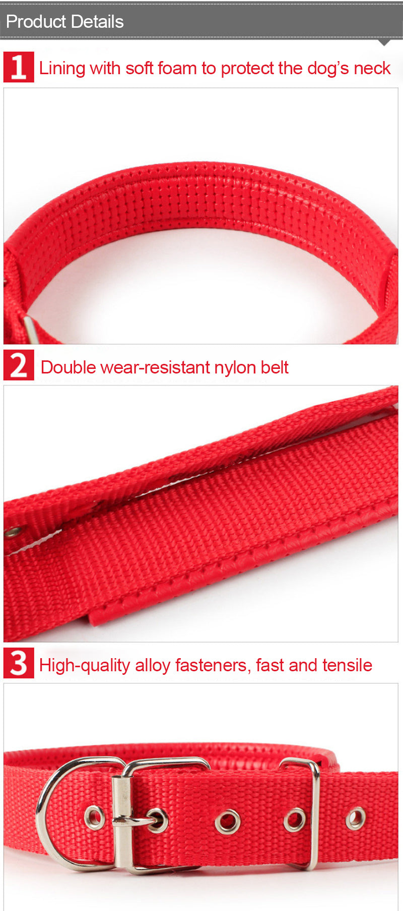 Adjustable Nylon Dog Collars