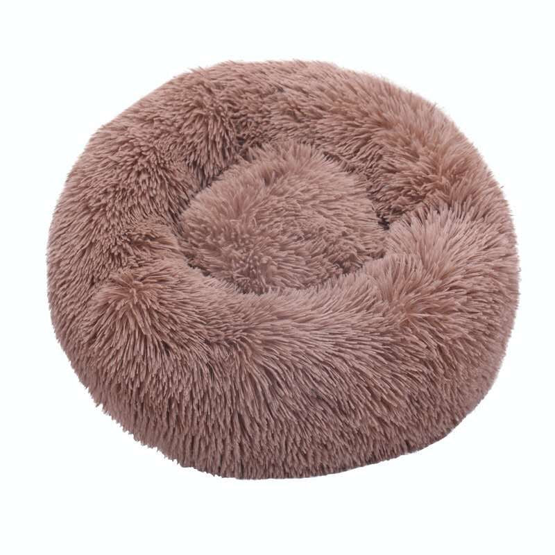 Round Cat Beds House Soft Long Plush