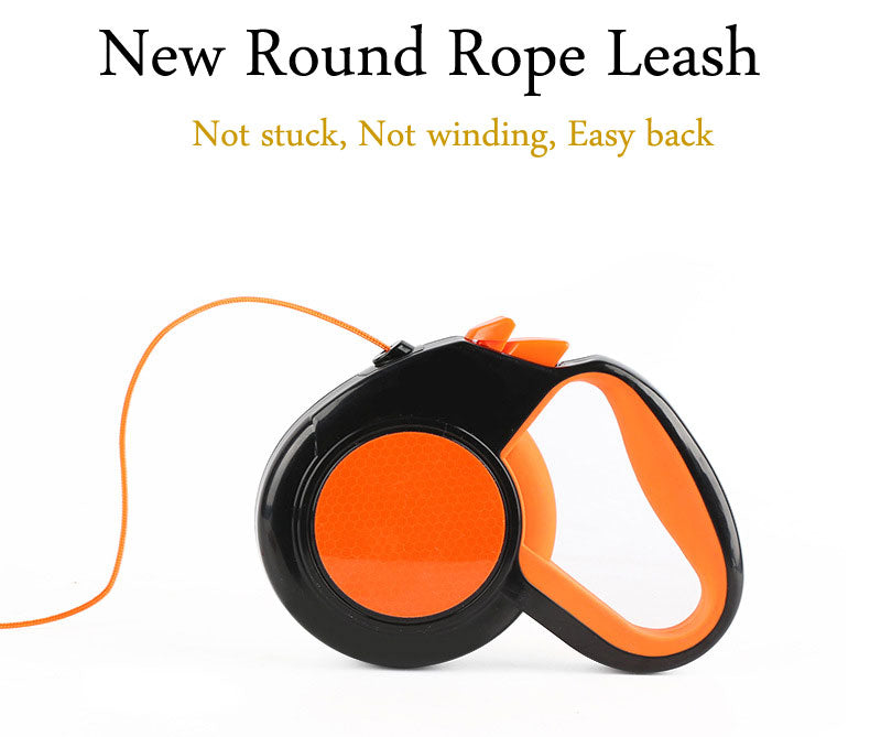 Retractable Reflective Dog Leash Automatic Extending Nylon