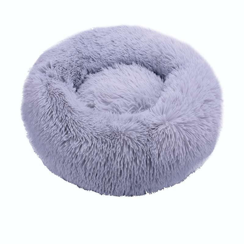 Round Cat Beds House Soft Long Plush