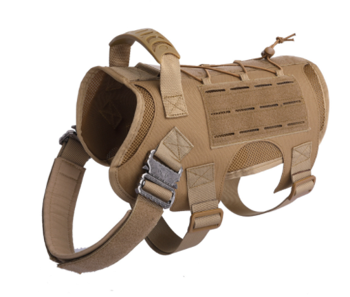 Tactical Dog Harness Pet Training Vest with Pack