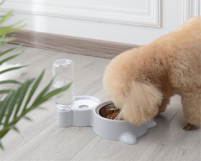 Cat Bowl with Stand Automatic Water Storage