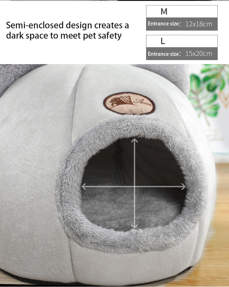 New Deep Sleep Comfort In Winter Cat Bed Iittle Mat