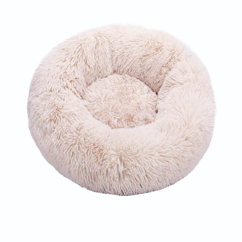 Round Cat Beds House Soft Long Plush