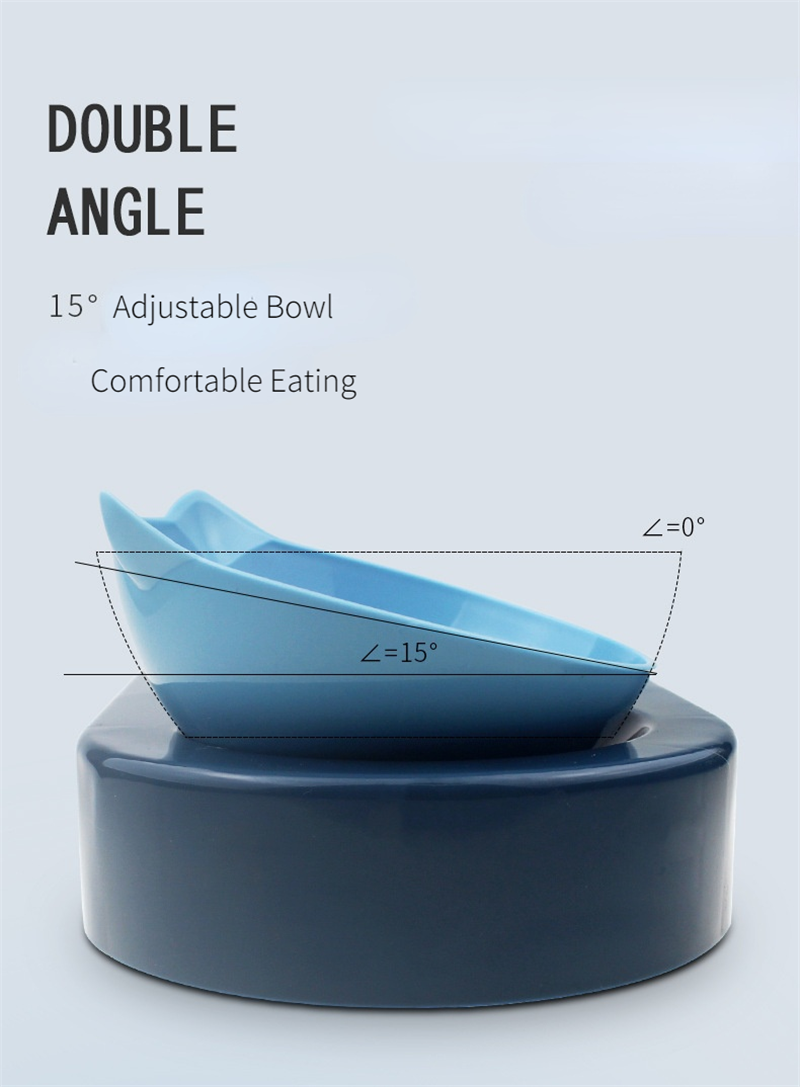 Cat Bowl with Stand Automatic Water Storage