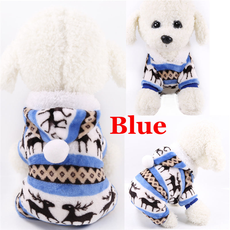 Dog Pajamas Clothes Soft Warm