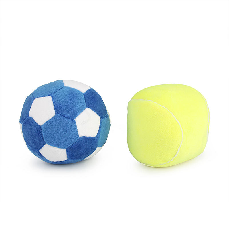 Dog Football Toy Funny Ball Shape Plush Dog Pet Toys