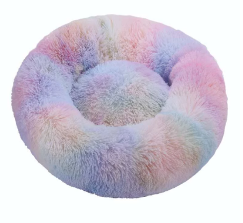 Round Cat Beds House Soft Long Plush
