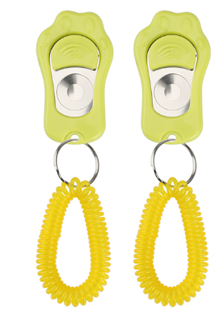 Pet Dog Clicker Toys Trainer Paw Shape