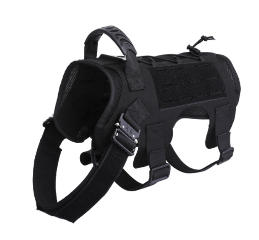 Tactical Dog Harness Pet Training Vest with Pack