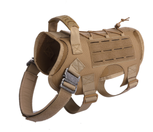 Tactical Dog Harness Pet Training Vest with Pack