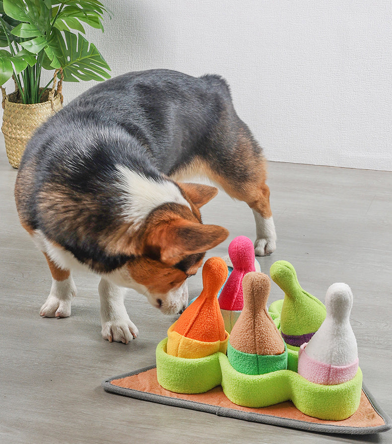 Pet Dogs Sniffing Bowling Toy