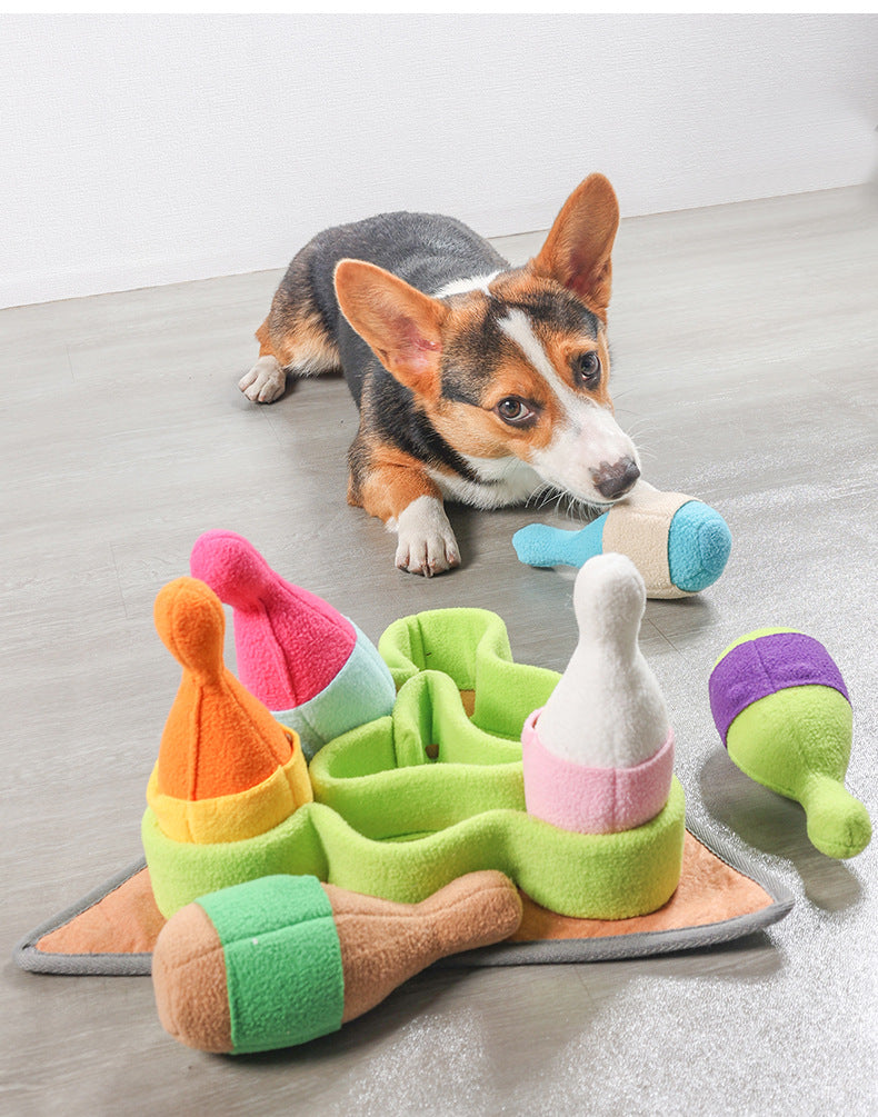 Pet Dogs Sniffing Bowling Toy